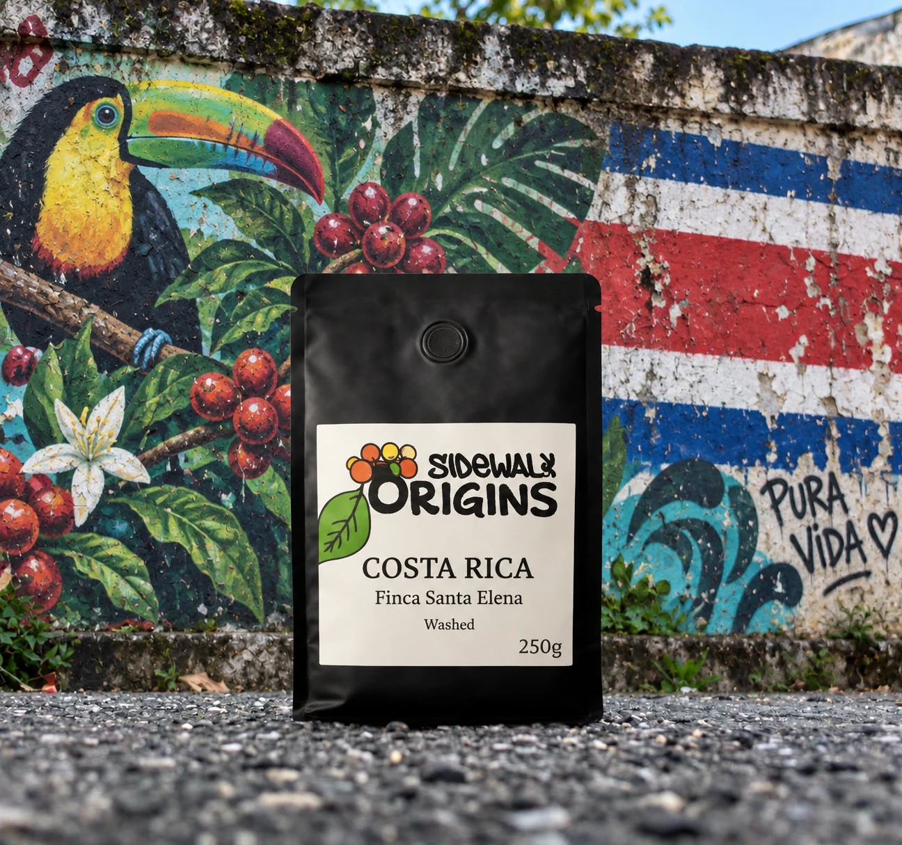 Costa Rica Finca Santa Elena Washed by Sidewalk Coffee Co