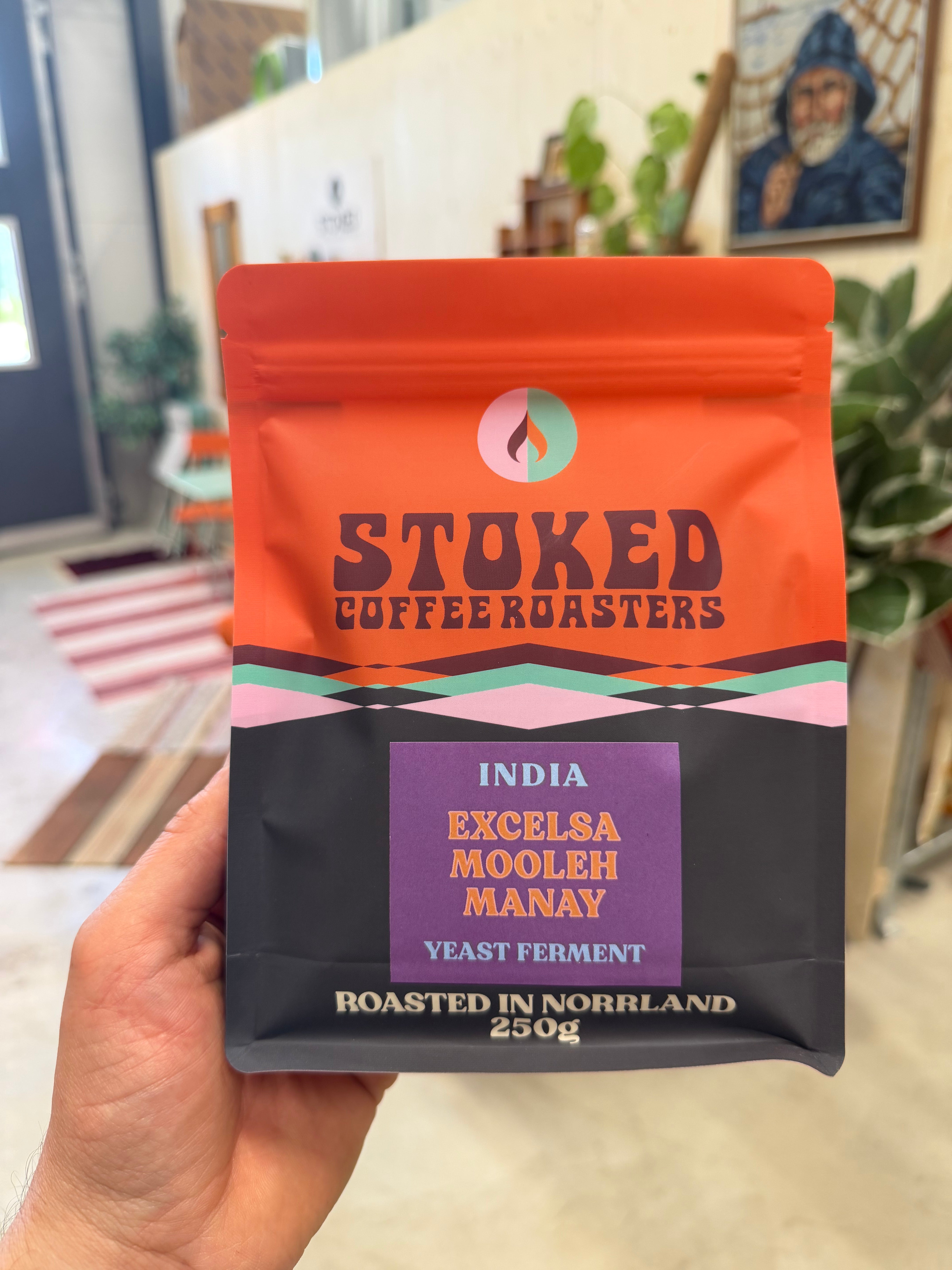 Mooleh Manay Excelsa – India - Chardonnay Yeast Ferment — India by Stoked Coffee Roasters