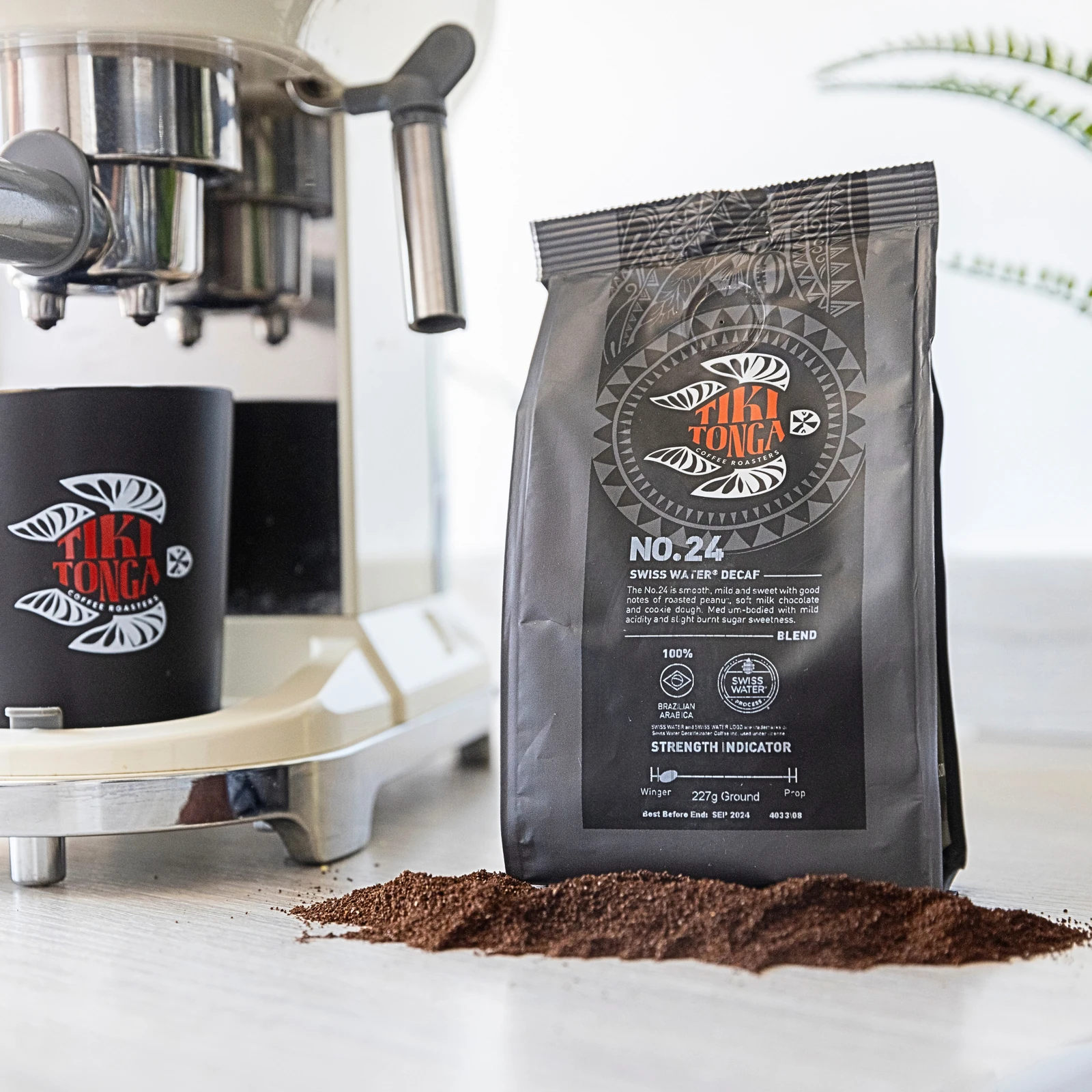 No. 24 SWISS WATER DECAF (Ground) - 227g by Tiki Tonga…