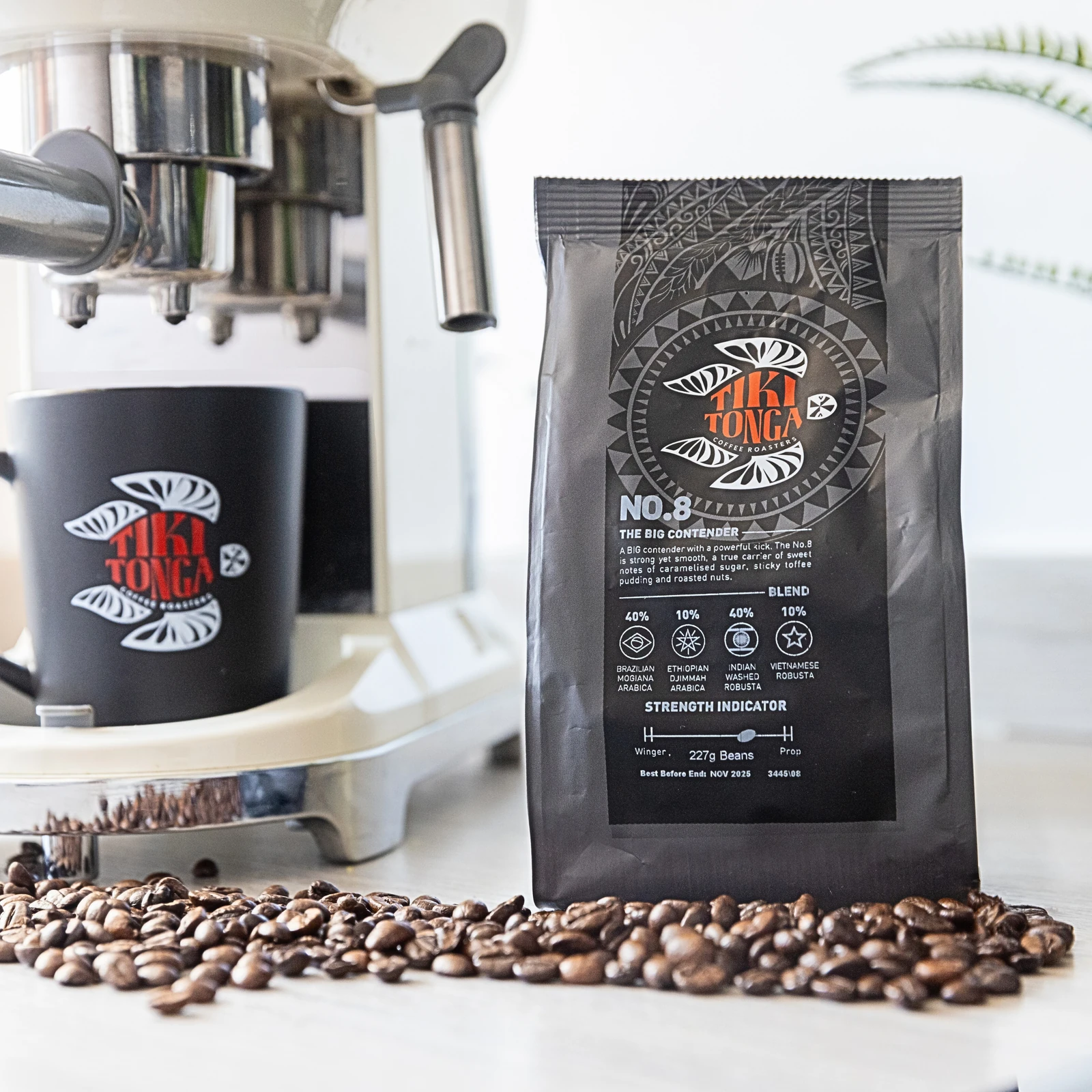 No.8 THE BIG CONTENDER (Beans) by Tiki Tonga Coffee…