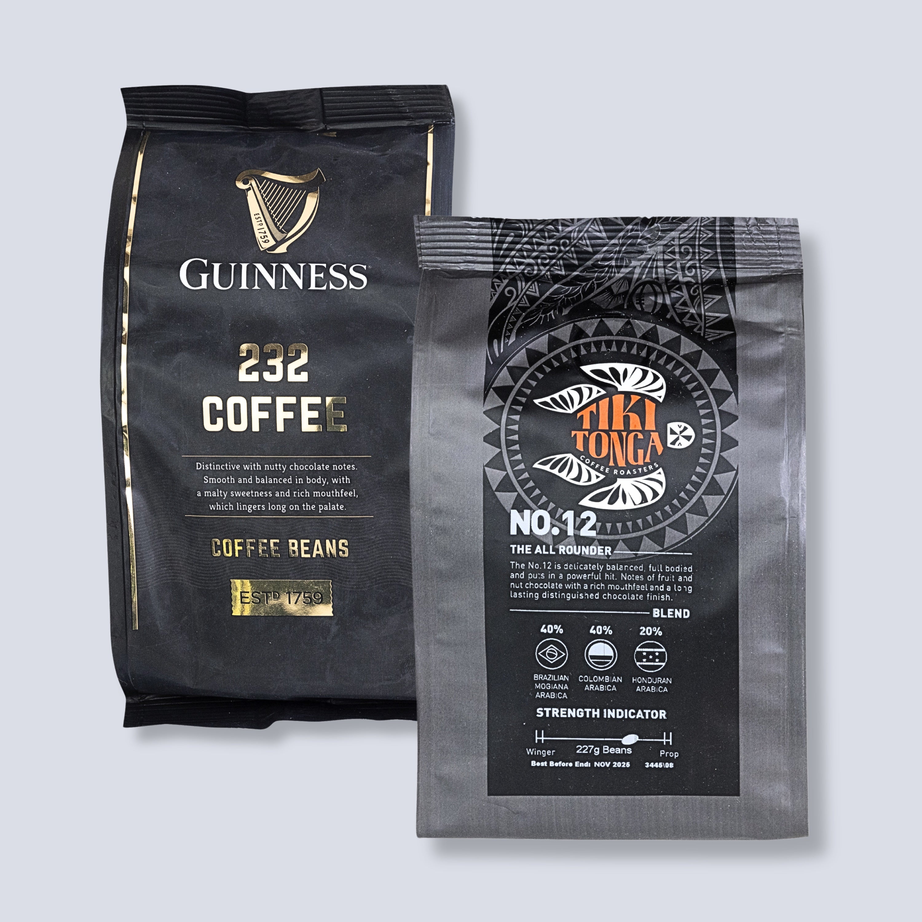 THE ULTIMATE COMBO - Guinness Coffee '232' Coffee & TIKI TONGA #12 All Rounder by Tiki Tonga Coffee Roasters
