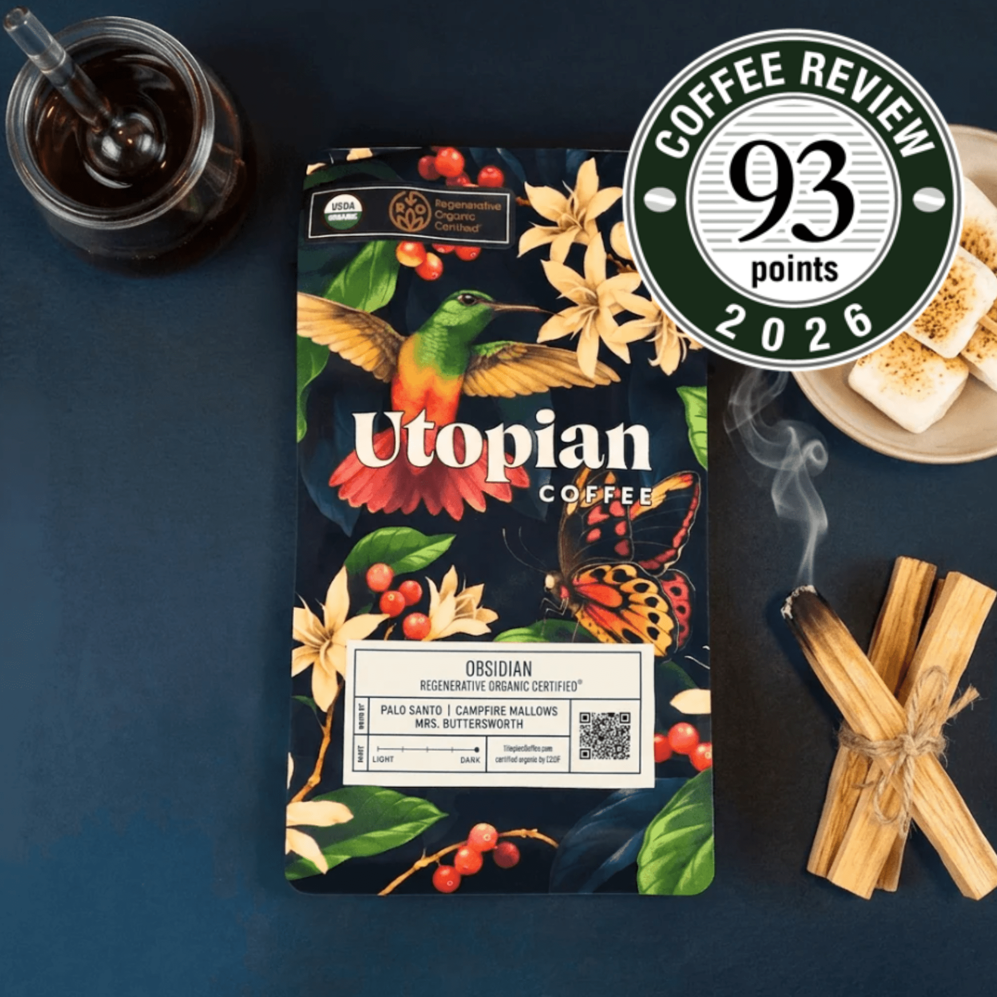 Obsidian - Regenerative Organic Certified® by Utopian Coffee • Better Coffee for a Better World